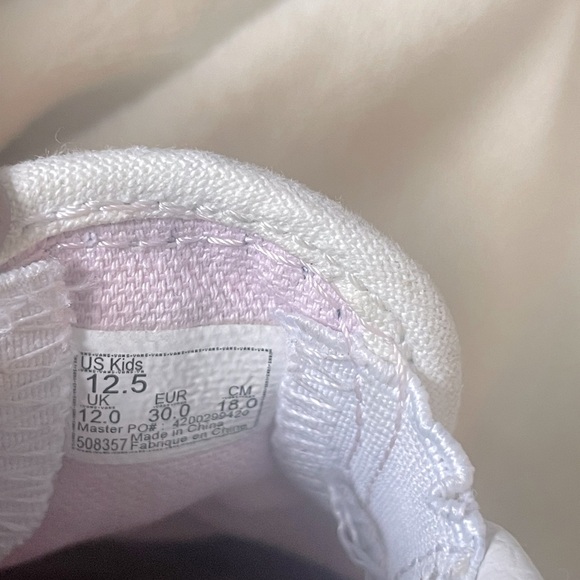 Vans Kids 12.5 Slip-On Corduroy Shoes - Pink, Blue, and White - Picture 10 of 10